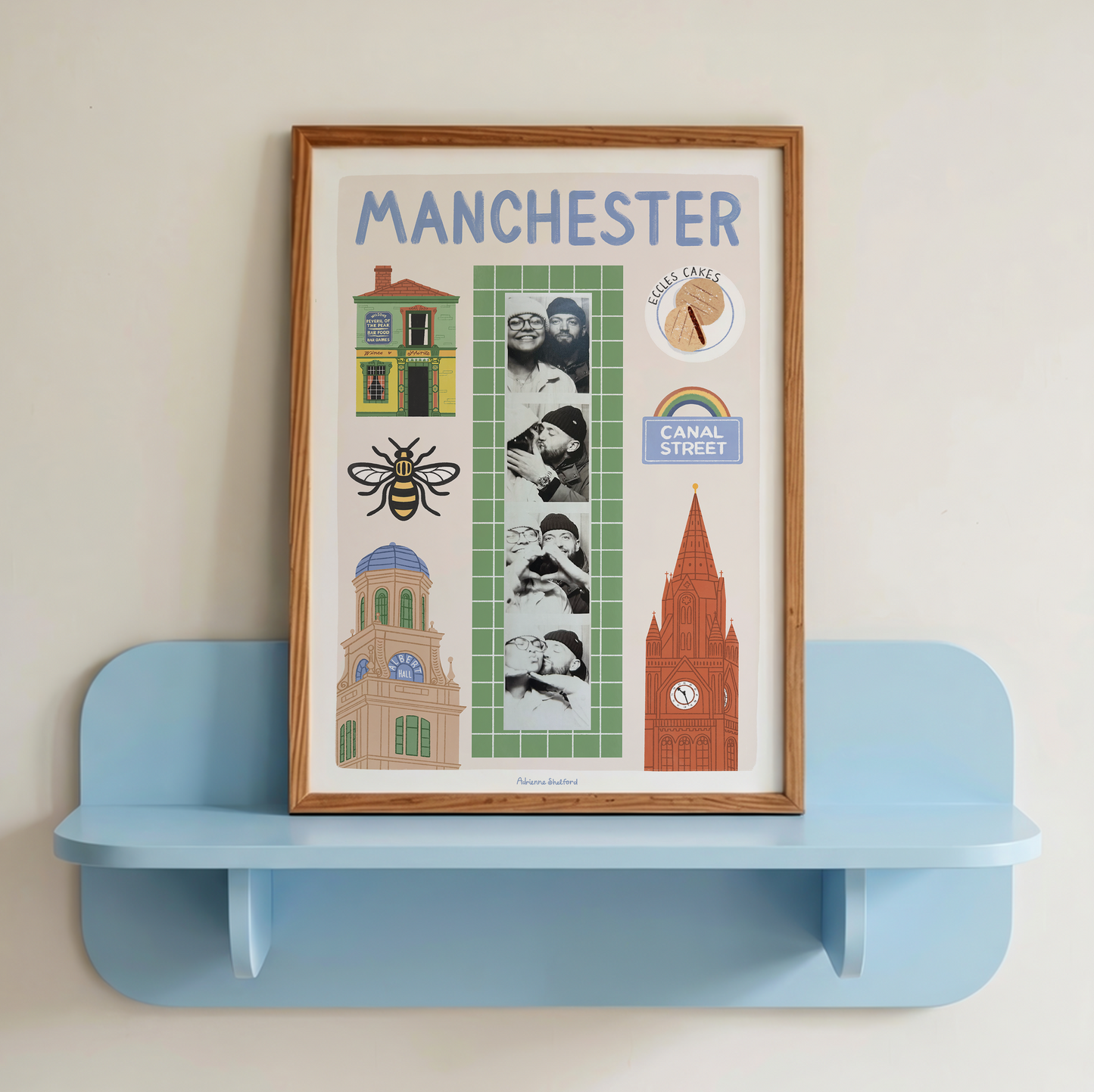 Manchester Photobooth Print | Travel Print | Photobooth Print