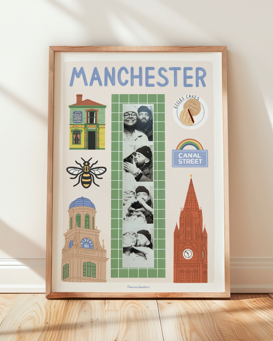 Manchester Photobooth Print | Travel Print | Photobooth Print