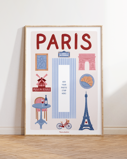 Paris Photobooth Print | Travel Print | Photobooth Print