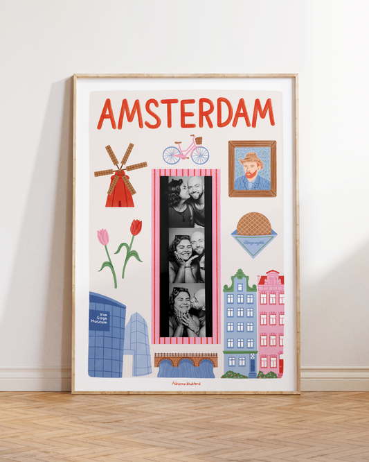 Amsterdam Photobooth Print | Travel Print | Photobooth Print