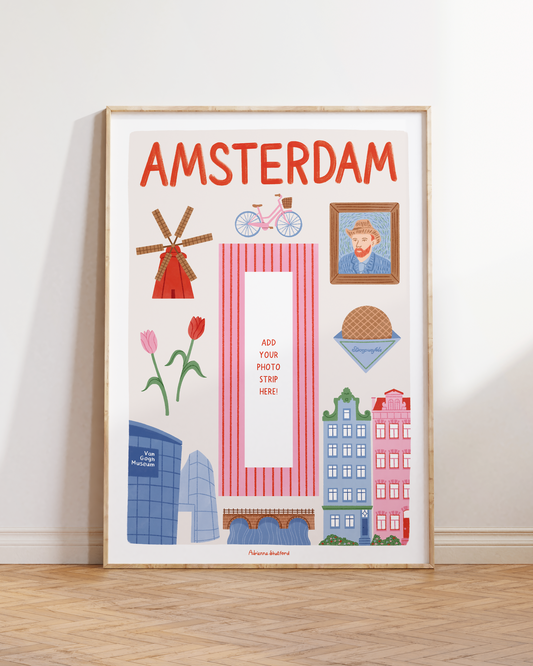 Amsterdam Photobooth Print | Travel Print | Photobooth Print