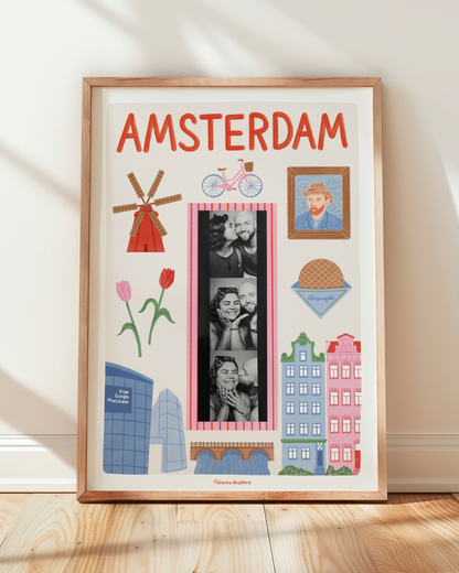 Amsterdam Photobooth Print | Travel Print | Photobooth Print