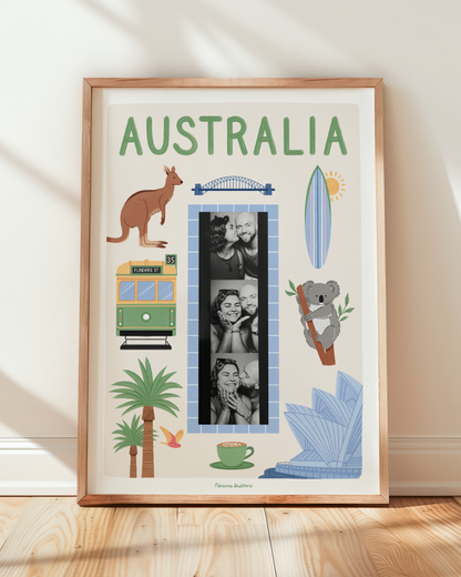 Australia Photobooth Print | Travel Print | Photobooth Print