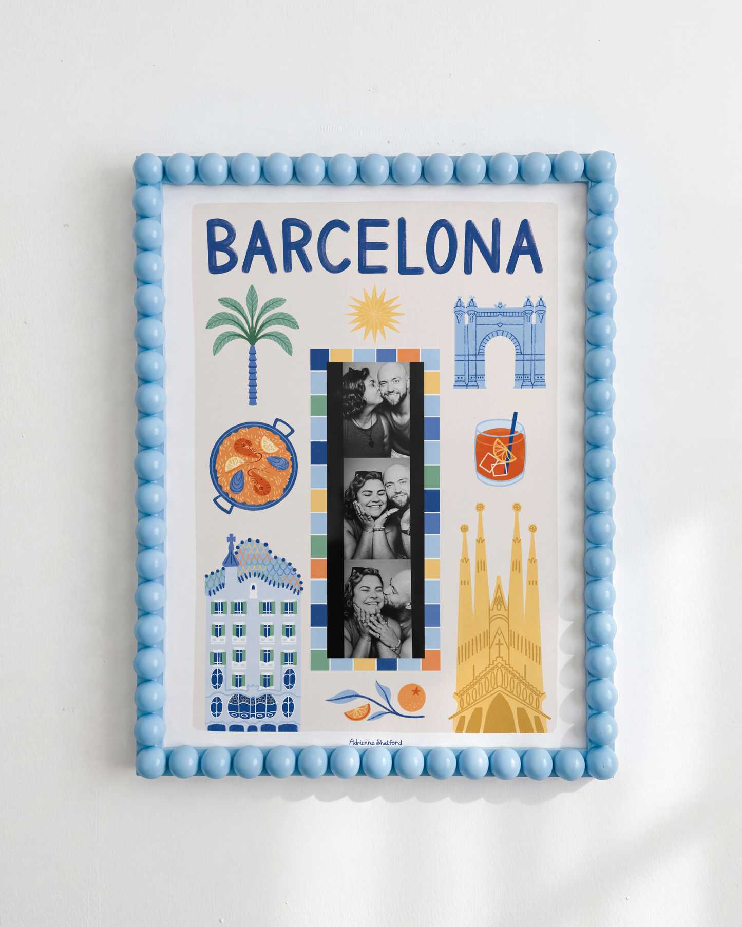 Barcelona Photobooth Print | Travel Print | Photobooth Print