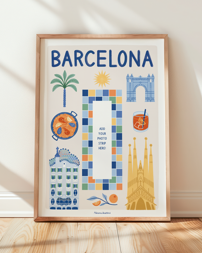 Barcelona Photobooth Print | Travel Print | Photobooth Print