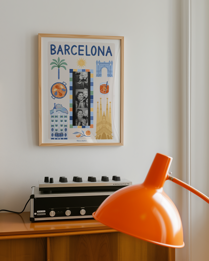 Barcelona Photobooth Print | Travel Print | Photobooth Print