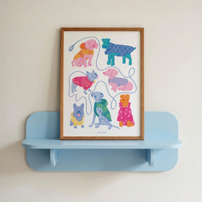 Dog Park Art Print | Dog Print | Lounge Wall Art
