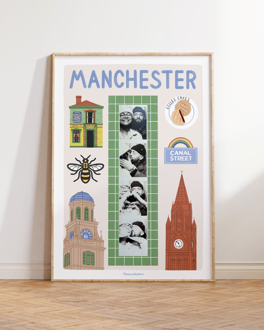 Manchester Photobooth Print | Travel Print | Photobooth Print