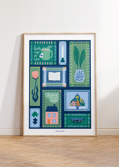 Home Sweet Home | Home Print | Cosy Wall Art