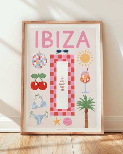 Ibiza Photobooth Print | Travel Print | Photobooth Print