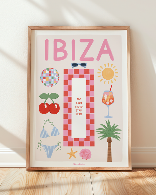 Ibiza Photobooth Print | Travel Print | Photobooth Print