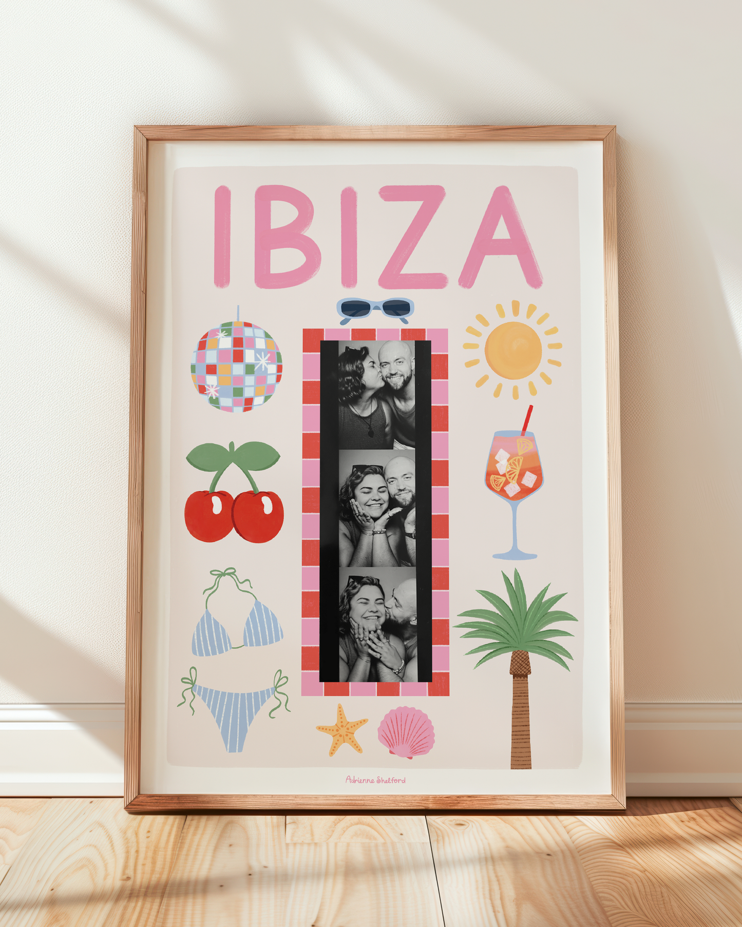 Ibiza Photobooth Print | Travel Print | Photobooth Print