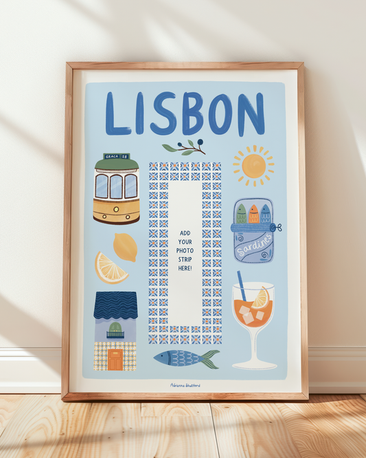 Lisbon Photobooth Art Print | Travel Print | Photobooth Print