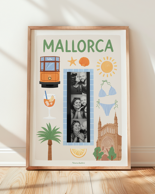 Mallorca Photobooth Print | Travel Print | Photobooth Print