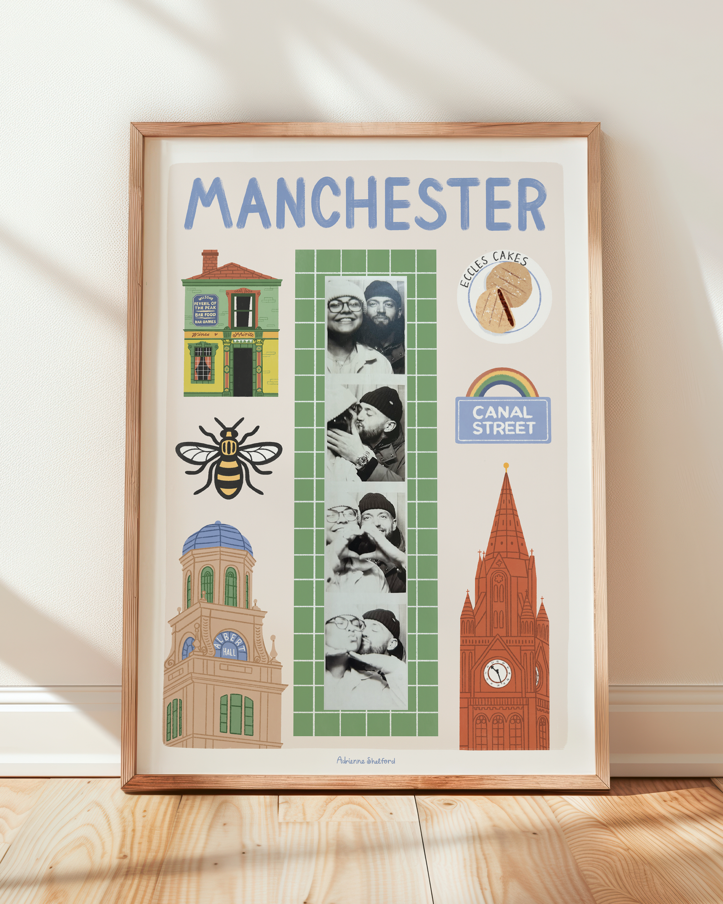 Manchester Photobooth Print | Travel Print | Photobooth Print