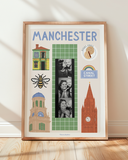 Manchester Photobooth Print | Travel Print | Photobooth Print