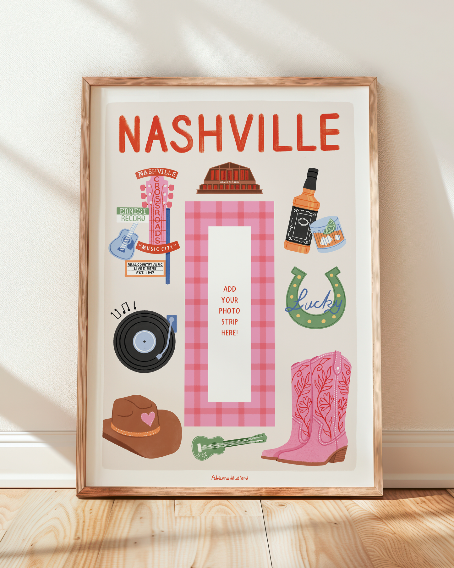 Nashville Photobooth Print | Travel Print | Photobooth Print