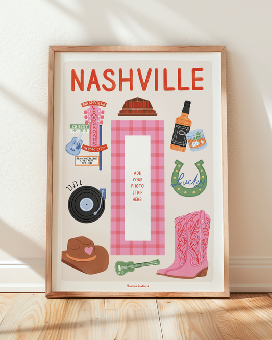 Nashville Photobooth Print | Travel Print | Photobooth Print