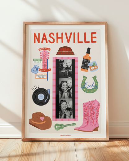 Nashville Photobooth Print | Travel Print | Photobooth Print