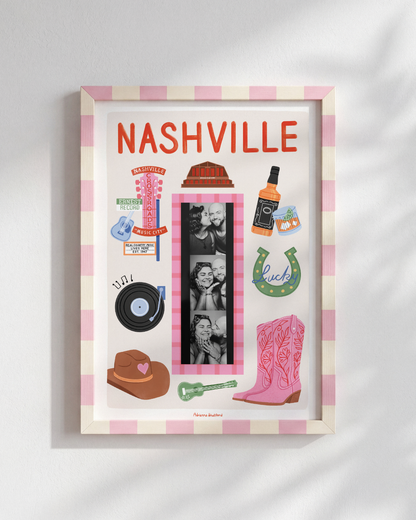 Nashville Photobooth Print | Travel Print | Photobooth Print