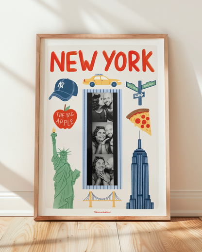New York Photobooth Print | Travel Print | Photobooth Print
