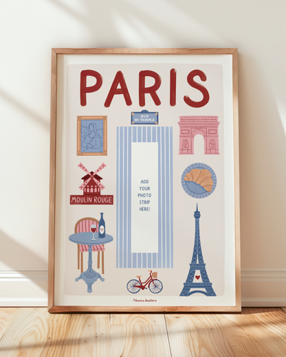 Paris Photobooth Print | Travel Print | Photobooth Print