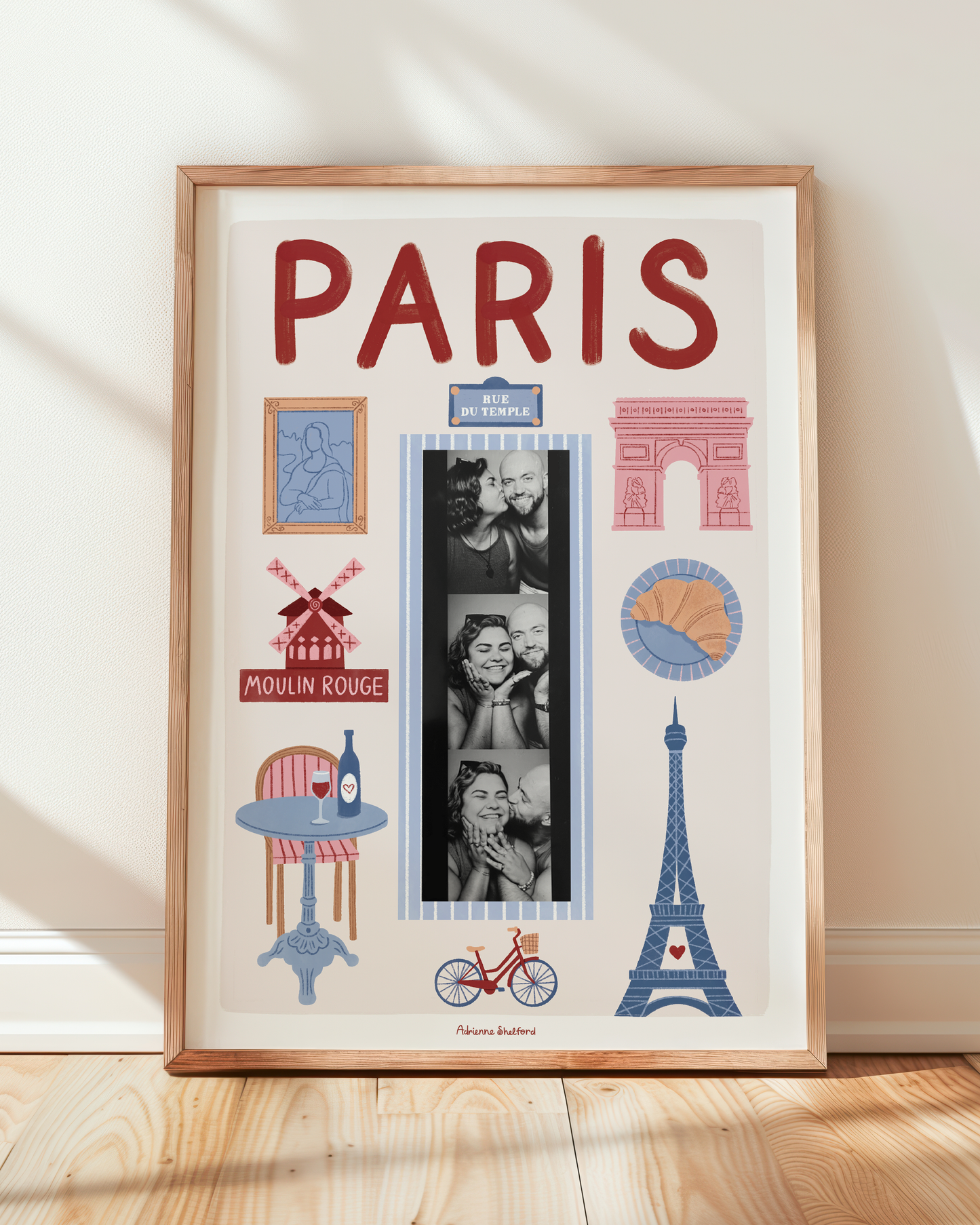 Paris Photobooth Print | Travel Print | Photobooth Print