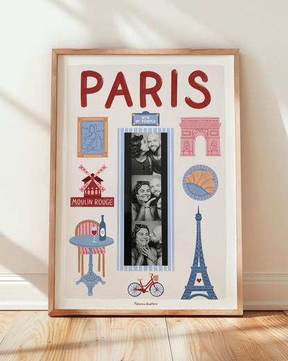 Paris Photobooth Print | Travel Print | Photobooth Print