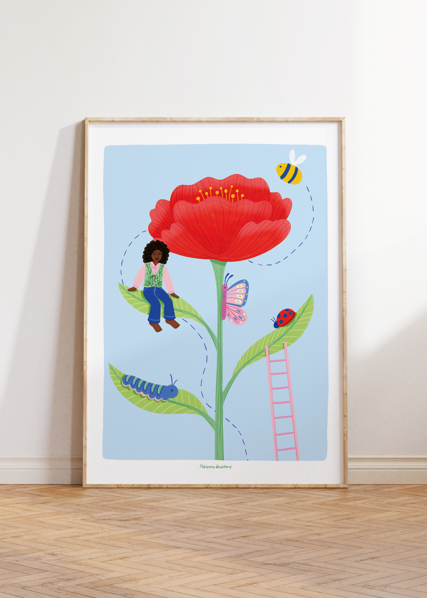 Poppy Art Print | Kids Print | Kids Room Decor