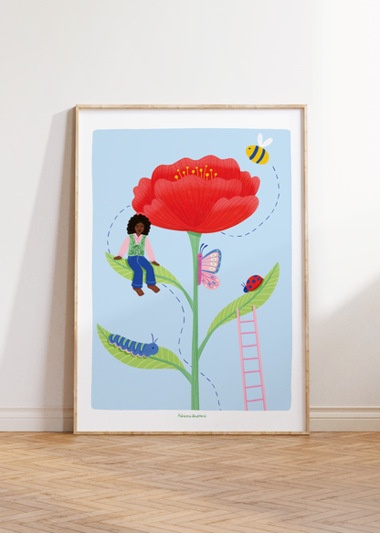 Poppy Art Print | Kids Print | Kids Room Decor