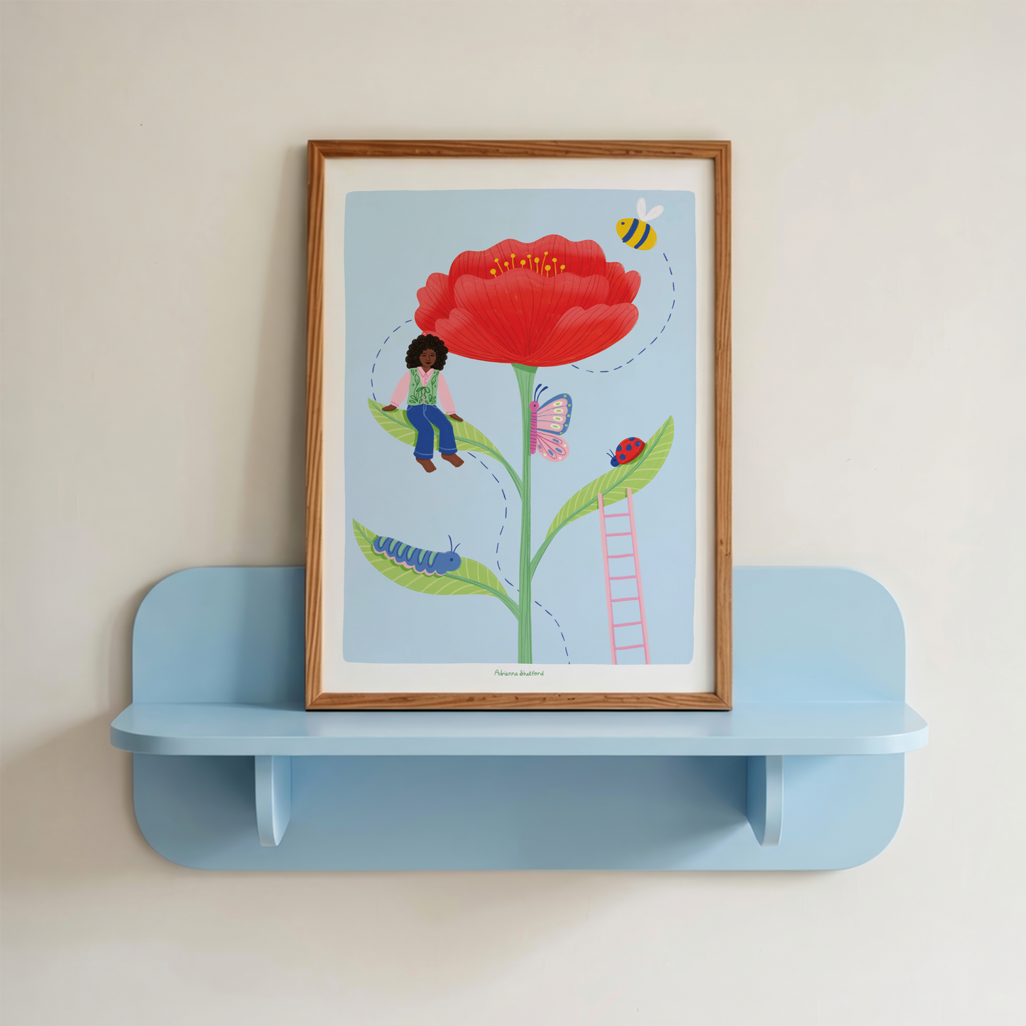 Poppy Art Print | Kids Print | Kids Room Decor