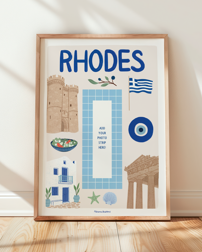 Rhodes Photobooth Print | Travel Print | Photobooth Print